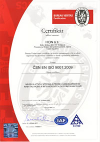 Cetrifikát ISO 9001